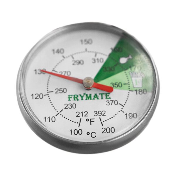 FRYMATE Fryer Thermometer – Stainless Steel, 5" Stem, 1.25" Dial